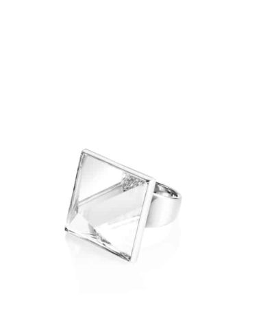 Alternative view of Efva Attling pyramid & stars ring