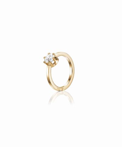 Efva Attling Crown wedding ring 1.0 ct