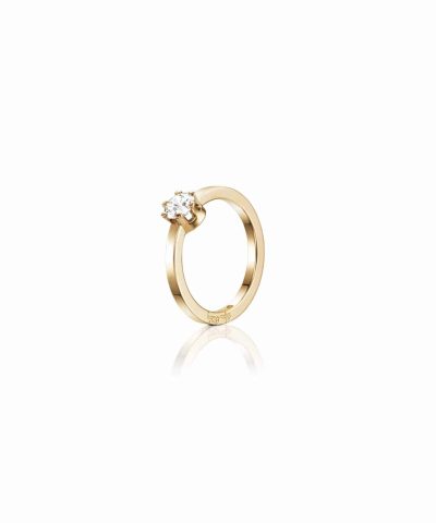 Efva Attling Crown wedding ring 0.50 ct