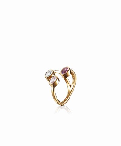 Efva Attling Three shades ring - pink sapphire.