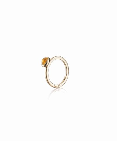 Efva Attling Love bead ring - citrine