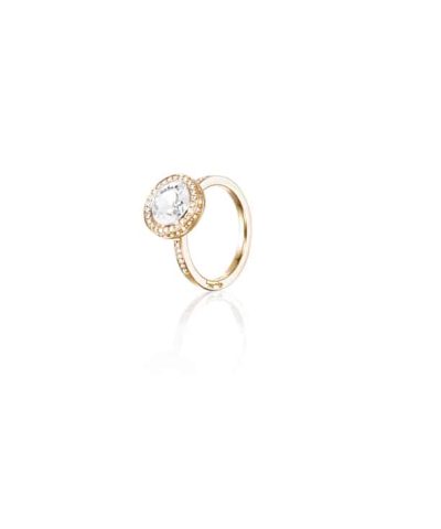 Efva Attling halo ring - crystal quartz