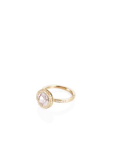 Alternative view of Efva Attling halo ring - morganite