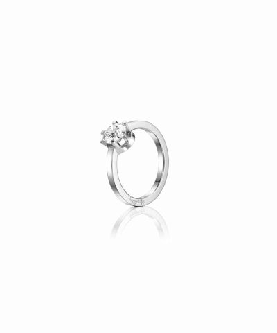 Efva Attling Crown wedding ring 1.0 ct