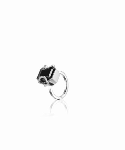 Efva Attling Little magic star ring - onyx
