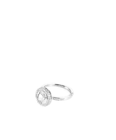 Alternative view of Efva Attling halo ring - crystal quartz