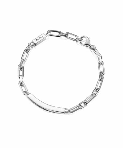 Efva Attling Armbånd, Thin Silver Take No Shit