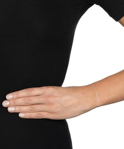 Alternative view of Efva Attling micro blink bracelet- pink sapphire