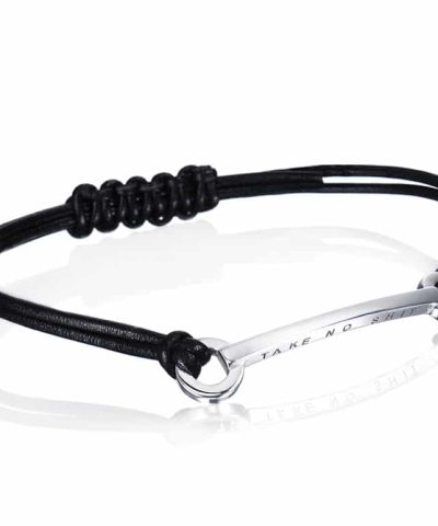 Efva Attling Take no shit leather bracelet