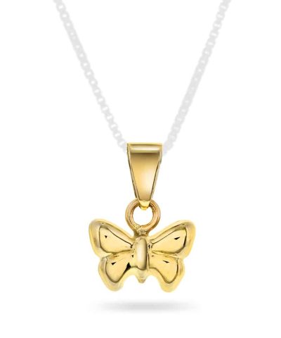 Smykke i gull sommerfugl