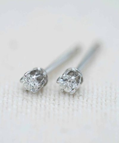 Alternative view of Polaris øredobber i hvitt gull, Diamant 1.00ct (TWSI)