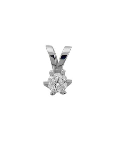 Capella anheng i hvitt gull, Diamant 0.07ct (WP1)