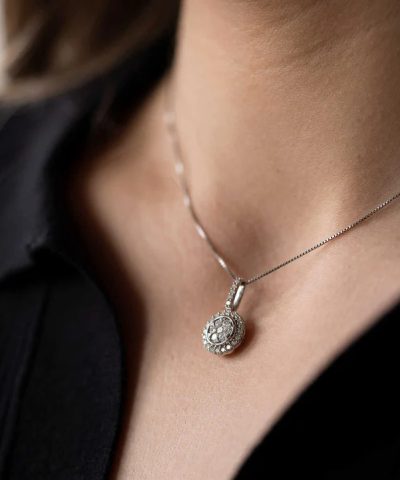 Alternative view of Anheng i hvitt gull med diamant 0,50 ct WSI