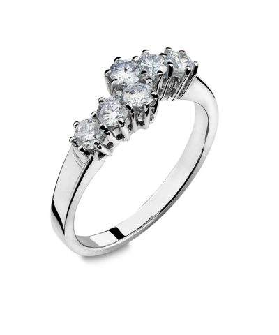 Ring 0,48ct wsi hvit 585