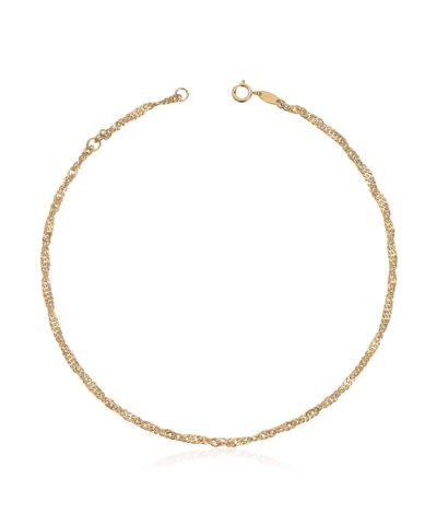 Ankel lenke Singapore i gult gull