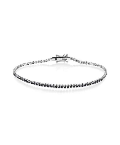 Tennisarmbånd med sorte Diamanter 2.00ct