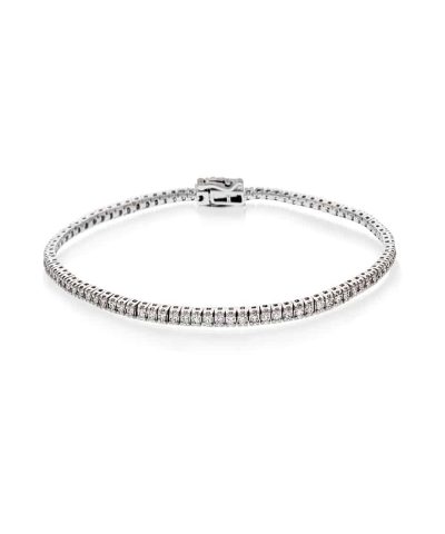 Christophersen Hvitt Gull Tennisarmbånd 5,00 TWSI