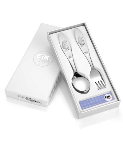 EIK Barn - Bolla Pinnsvin Bestikksett i sølv