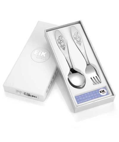 EIK Barn - Nøtteliten Bestikksett i sølv
