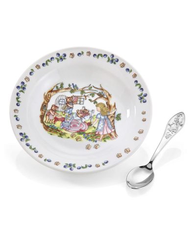 EIK Barn - Gullhår Grøtskål og skje