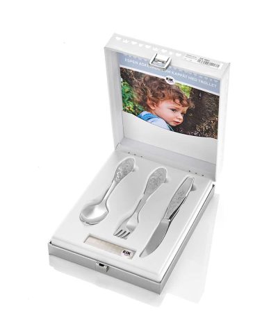 EIK Barn - Espen Askeladd 3 deler sølvbestikk