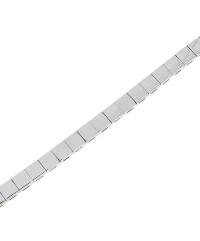 Delta armbånd i hvitt gull (5mm)