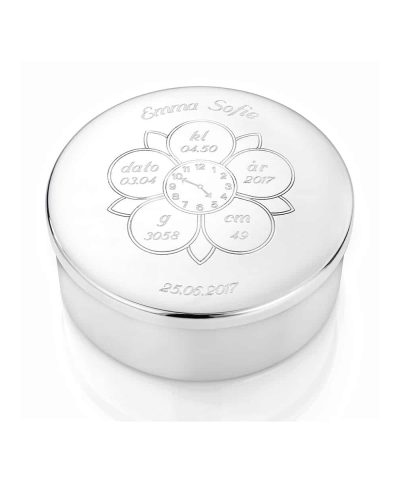 Alternative view of EIK Barn - Velkommen til verden Smykkeskrin i sølv