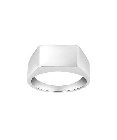 Rhod. sølvring plate