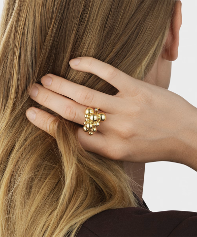 Alternative view of Georg Jensen Moonlight Grapes ring