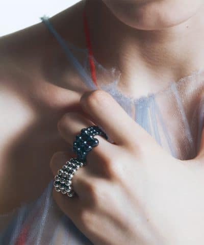 Alternative view of Georg Jensen MOONLIGHT GRAPES Ring