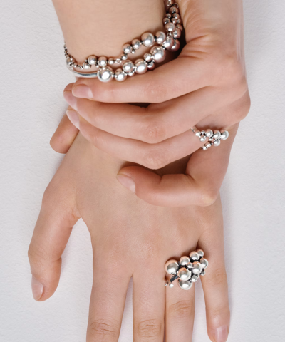 Alternative view of Georg Jensen MOONLIGHT GRAPES Armbånd