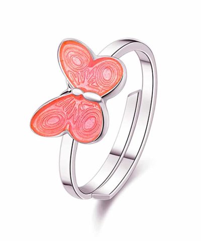Pia&Per RING,SOMMERFUGL     ROSA