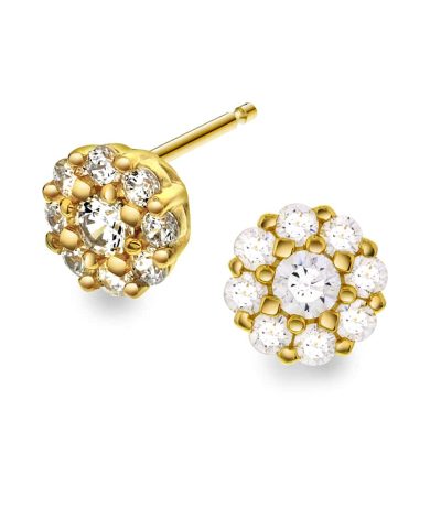 Øredobber i sølv med zirkonia