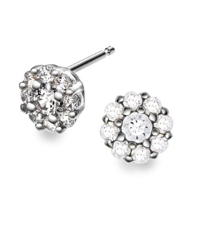 Øredobber i sølv med zirkonia