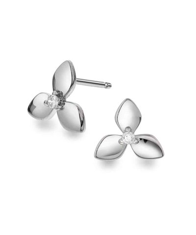 Øredobber i sølv med zirkonia