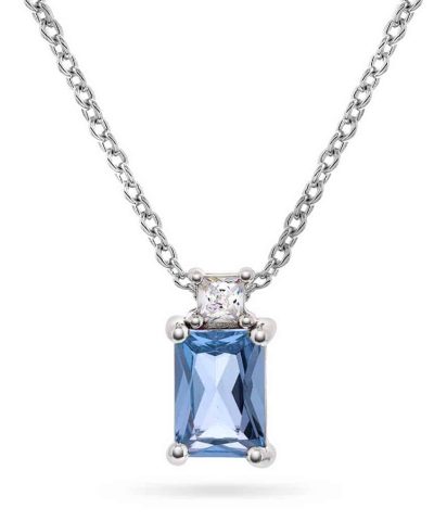 Smykke i sølv med zirkonia, blå