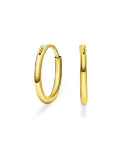 Øreringer i sølv, 18 mm