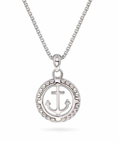 Smykke i sølv med anker