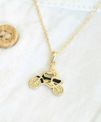 Alternative view of Smykke i sølv trialsykkel