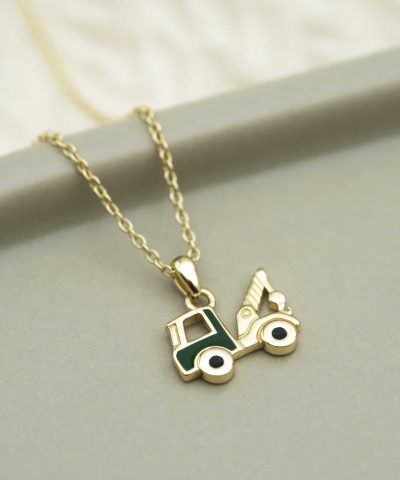 Alternative view of Smykke i sølv kranbil