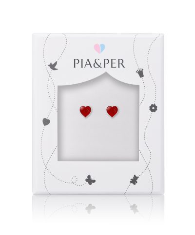 Alternative view of Pia&Per ØRESTIKK, HJERTE RØD