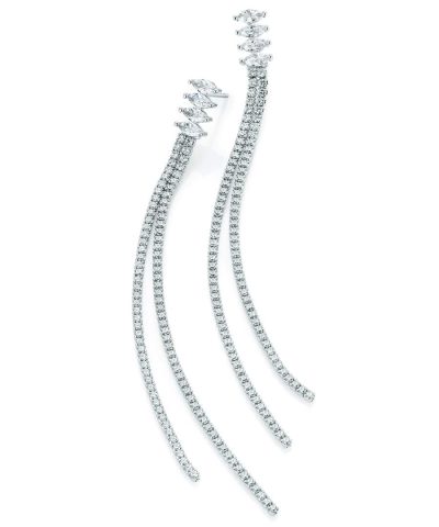 Gulldia Signatur Sara Ørepynt i sølv med zirkonia