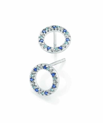 Gulldia Signatur Elise Ørepynt i sølv med zirkonia