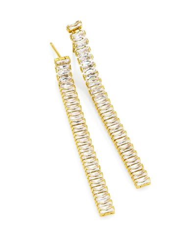 Gulldia Signatur Sara Forgylt ørepynt i sølv med zirkonia