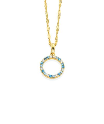 Gulldia Signatur Julia Forgylt anheng i sølv med zirkonia