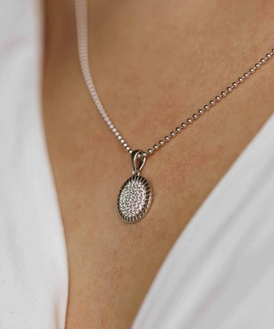 Alternative view of Gulldia Signatur Smykke i sølv med zirkonia