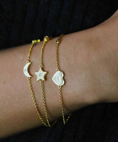 Alternative view of Gulldia Signatur Armbånd i sølv med zirkonia stjerne