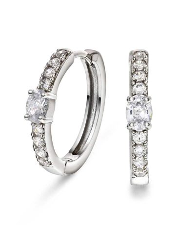 Gulldia Signatur Øreringer i sølv med zirkonia