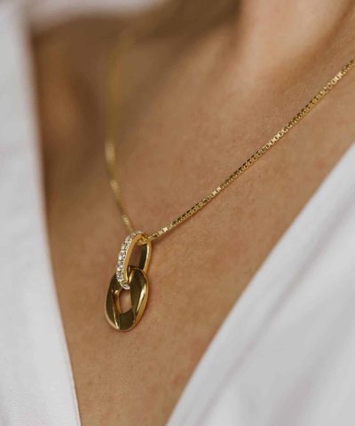 Alternative view of Gulldia Signatur Smykke i sølv med zirkonia