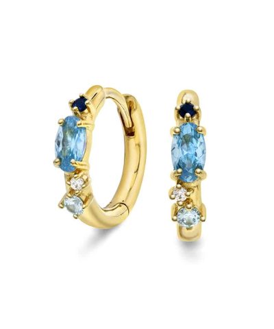 Gulldia Signatur Øreringer i sølv med zirkonia